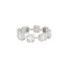 18k White Gold 1.28ctw Mosaic Diamond Station Ring