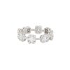 18k White Gold 1.28ctw Mosaic Diamond Station Ring