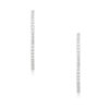 14k White Gold 7.22ctw Round Brilliant Cut Diamond Hoop Earrings 