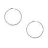 14k White Gold 7.22ctw Round Brilliant Cut Diamond Hoop Earrings 