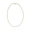 14k Yellow Gold 42.15ctw Round Brilliant Cut Diamond Tennis Necklace