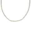14k Yellow Gold 42.15ctw Round Brilliant Cut Diamond Tennis Necklace