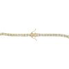 14k Yellow Gold 42.15ctw Round Brilliant Cut Diamond Tennis Necklace