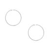 18k White Gold 1.92ctw Round Brilliant Cut Diamond Hoop Earrings