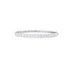 18k White Gold 4.7ctw Emerald Cut Diamond Bangle Bracelet