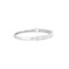 18k White Gold 4.7ctw Emerald Cut Diamond Bangle Bracelet