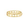 18k Yellow Gold 1.25ctw Open Link Diamond Bangle Bracelet