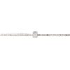 18k White Gold 6.27ctw Round Brilliant & Baguette Cut Diamond Station Bracelet