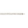 18k White Gold 6.27ctw Round Brilliant & Baguette Cut Diamond Station Bracelet