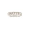 Platinum 5.25ctw Oval Cut Diamond Eternity Band