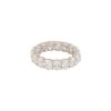 Platinum 5.25ctw Oval Cut Diamond Eternity Band