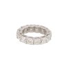 Platinum 7.12ctw Cushion Cut Diamond Eternity Band