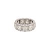 Platinum 6.59ctw Cushion Cut Diamond Halo Eternity Band