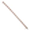 18k White & Rose Gold 3.4ct Pink Diamond & 3.84ct White Diamond Halo Bracelet