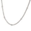 14k White Gold 10.83ctw Round Brilliant Cut Diamond Extra Long Tennis Necklace