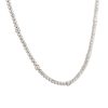 14k White Gold 10.83ctw Round Brilliant Cut Diamond Extra Long Tennis Necklace