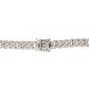 14k White Gold 15.37ctw Pave Diamond Cuban Link Chain Necklace