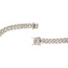 14k White Gold 15.37ctw Pave Diamond Cuban Link Chain Necklace