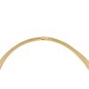 18k Two-Tone Gold 1.56ctw Pave Diamond Station Ribbed Collar Necklace