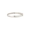 18k White Gold 3.78ctw Round Brilliant & Baguette Cut Diamond Square Station Bangle