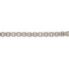 18k White Gold 12ctw Round Brilliant & Baguette Cut Diamond Square Station Bracelet