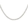 18k White Gold 11.06ct Round Brilliant Cut Diamond Tennis Necklace