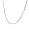 18k White Gold 11.06ct Round Brilliant Cut Diamond Tennis Necklace