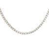 18k White Gold 11.06ct Round Brilliant Cut Diamond Tennis Necklace