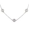 14k White Gold 2.25ctw Round Brilliant Cut Diamonds By The Yard Necklace