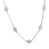 14k White Gold 2.25ctw Round Brilliant Cut Diamonds By The Yard Necklace