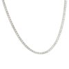 14k White Gold 8ct Round Brilliant Cut Diamond Tennis Necklace