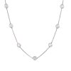 18k White Gold 4.70ctw Round Brilliant Cut Diamonds By The Yard Necklace