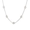 18k White Gold 4.70ctw Round Brilliant Cut Diamonds By The Yard Necklace