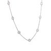 18k White Gold 4.70ctw Round Brilliant Cut Diamonds By The Yard Necklace