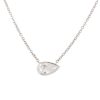 GIA 18k White Gold 1.16ct Pear Shape Diamond Necklace