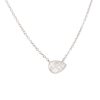 GIA 18k White Gold 1.16ct Pear Shape Diamond Necklace