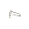 18k White Gold 9.93ctw Mosaic Diamond 3-Part Bypass Cuff Bracelet