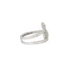 18k White Gold 9.93ctw Mosaic Diamond 3-Part Bypass Cuff Bracelet