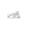 18k White Gold 9.93ctw Mosaic Diamond 3-Part Bypass Cuff Bracelet