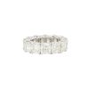 Platinum 13.44ctw Cushion Cut Diamond Eternity Band