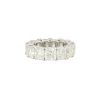 Platinum 13.44ctw Cushion Cut Diamond Eternity Band