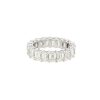 18k White Gold 7.51ctw Emerald Cut Diamond Eternity Ring