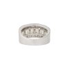 18k White Gold 3.78ctw Baguette & Round Brilliant Cut Diamond Graduated Ring
