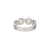 18k White Gold 0.68ctw Round Brilliant Cut Diamond Open Link Ring