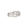 18k White Gold 0.68ctw Round Brilliant Cut Diamond Open Link Ring