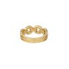 18k Yellow Gold 0.68ctw Round Brilliant Cut Diamond Open Link Ring