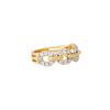 18k Yellow Gold 0.68ctw Round Brilliant Cut Diamond Open Link Ring