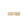 18k Yellow Gold 0.68ctw Round Brilliant Cut Diamond Open Link Ring