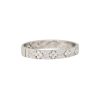 18k White Gold 5.25ctw Pave Diamond Flower Bangle Bracelet