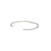 18k White Gold 1.15ctw Oval Cut Diamond Pave Bangle Bracelet